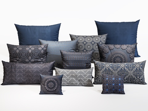 Neo-Chinese Style Pillow Fabric Pillow Pillow Waist Pillow