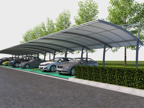 Modern parking outdoor parking lot parking shed tensioned film parking shed carport park parking lot