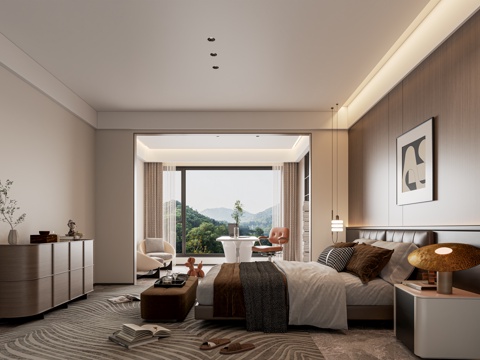 Modern Italian Master Room Bedroom