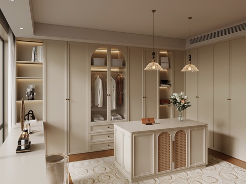 French Cloakroom Jewelry Cabinet