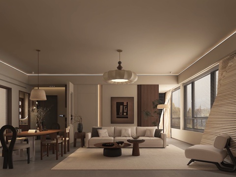 Mid-century Style Living Room