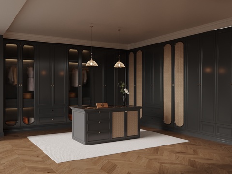 French Cloakroom Jewelry Cabinet