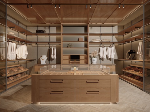 Modern Italian Cloakroom Island Cloakroom Walk-in Cloakroom Open Cloakroom