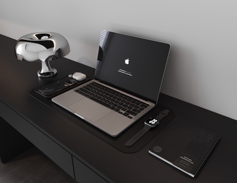 Laptop Digital Product Combination Mobile Phone Watch Computer Ornaments Combination Table Lamp