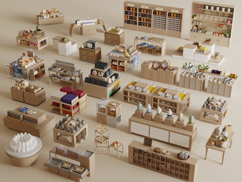 Modern Cultural and Creative Display Cabinet Cultural and Creative Display Rack Cultural and Creative Exhibition Booth Cultural and Creative Products Cultural and Creative Goods Ornaments Goo