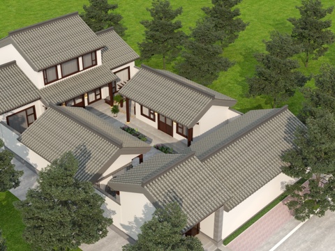 Design of New Chinese Courtyard Courtyard