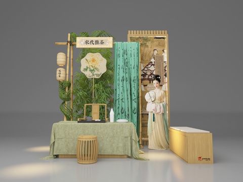 Pin-in for Booth Art Display Shopping Mall Activities