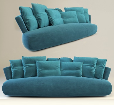 Modern Leisure Sofa Shaped Sofa Sofa Pillow