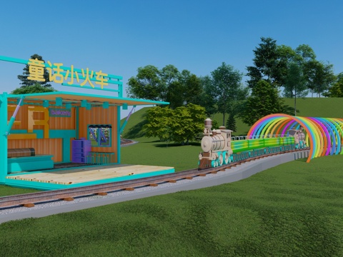 Sightseeing small train track small train amusement small train steam small train net red sightseeing bus