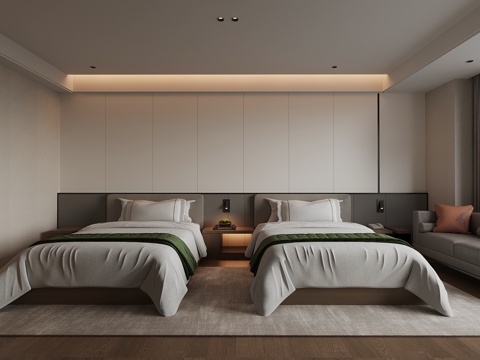 14 Modern Hotel Rooms Double Bed