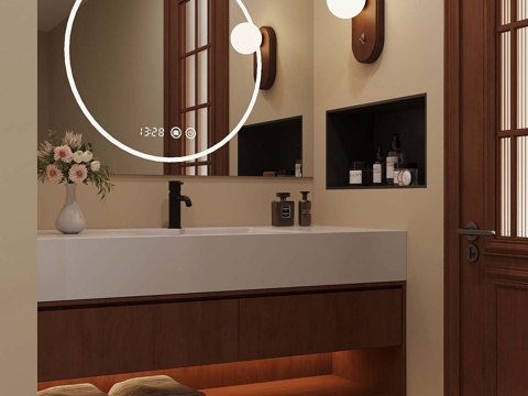 15 Mid-century Style Toilet Bathroom Cabinet Washstand