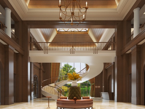 American Hotel Lobby