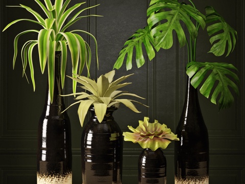 Modern vase floral vase flower arrangement combination