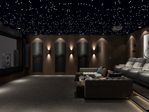 Modern AV Room Single Sofa Multiplayer Sofa Audio Diffuser