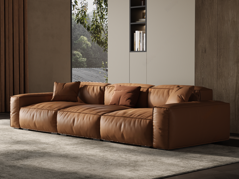 Modern Multiplayer Sofa Living Multiplayer Sofa Sectional Sofa Tofu Block Sofa Skin