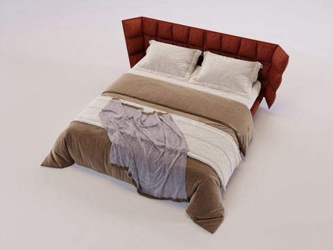 Nordic Minimalist Memphis Pie Affordable Luxury Style Soft Bed Set Double Bed