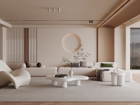 18 modern cream style living room sofa combination
