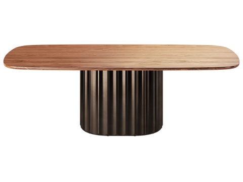 Bonaldo Italian Dining Table Minimalist Dining Table Solid Wood Dining Table Metal Dining Table