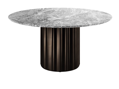 Bonaldo Italian Dining Table Minimalist Dining Table Marble Dining Table Round Dining Table Metal