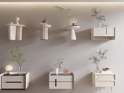 Modern Cream Style Bedside Cabinet