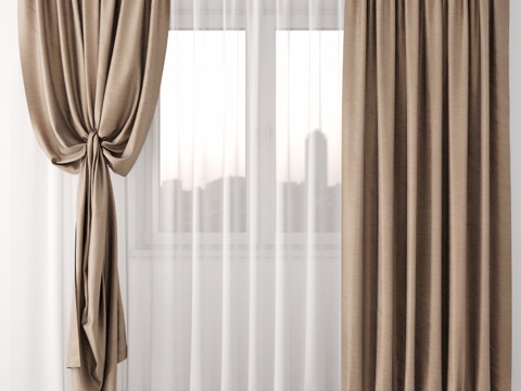 Modern Curtain Gauze Curtain Indoor Curtain