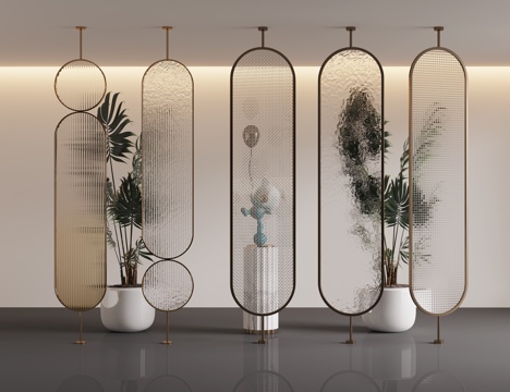 Modern glass partition screen Changhong glass