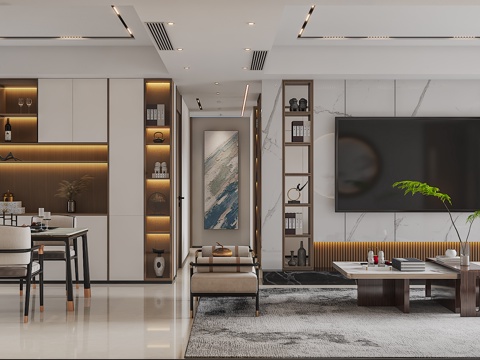New Chinese Living&Dining Room