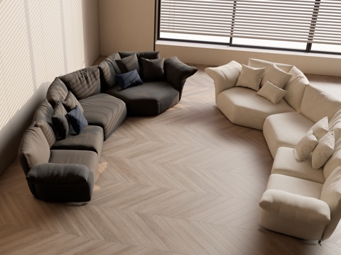 Modern sofa shaped sofa sofa