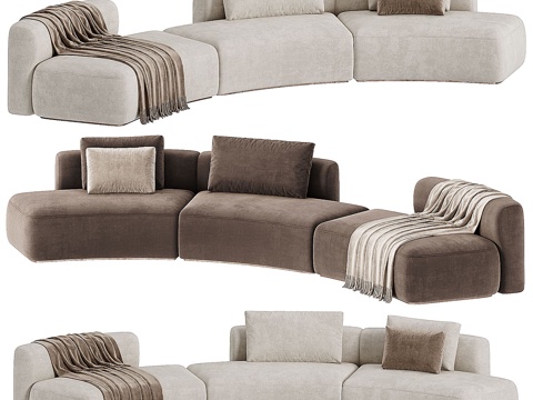 Modern Italian Fabric Casual Sofa