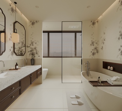 04 new Chinese toilet bathroom cabinet toilet