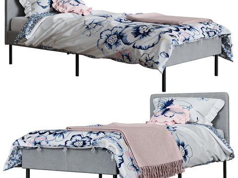 Modern Children's Fabric Single Bed