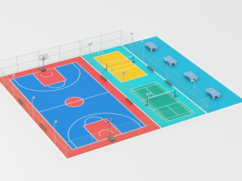 basketball court badminton court table tennis court