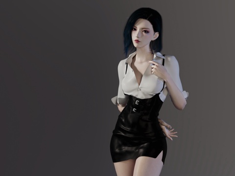 Modern office secretary woman