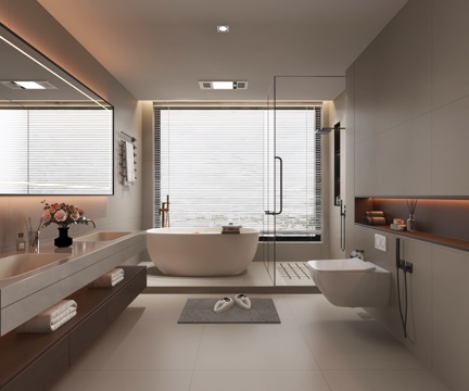 Modern Toilet Bathroom Cabinet Toilet Shower
