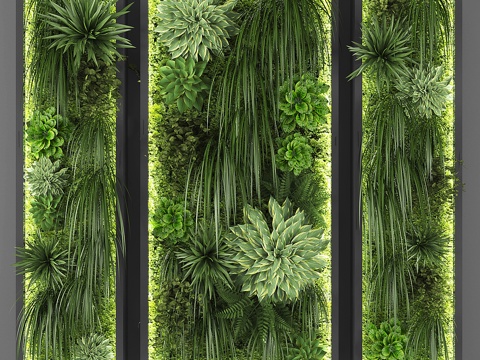 Modern Green Plant Wall