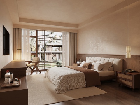 Cha Ji Feng Hotel Room Double Bed