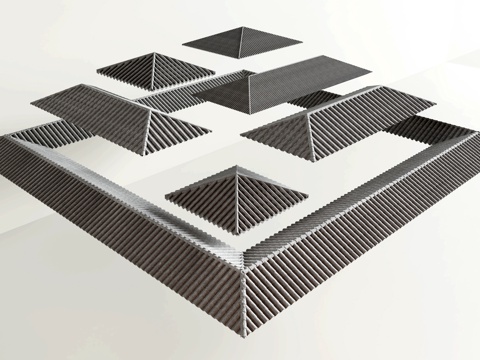 Chinese-style eaves tile top