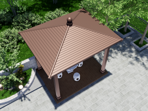 Antique pavilion