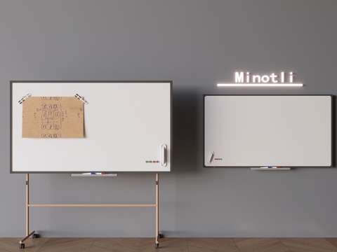 Office whiteboard message board display board mobile whiteboard magnetic writing board notes meeting whiteboard