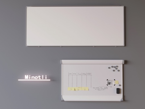 Office whiteboard message board display board mobile whiteboard magnetic writing board notes meeting whiteboard