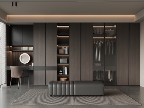 Modern Italian Cloakroom Wardrobe Dressing Table