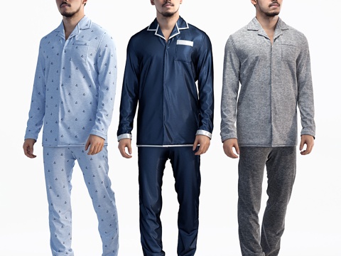 Pajama male model
