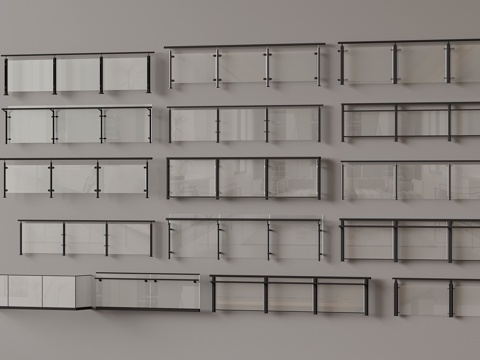 Modern Glass Railing Handrail