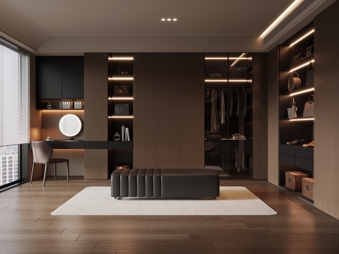 Modern Italian Cloakroom Wardrobe Dressing Table