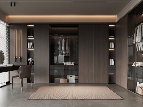 Modern Italian Cloakroom Wardrobe Dressing Table