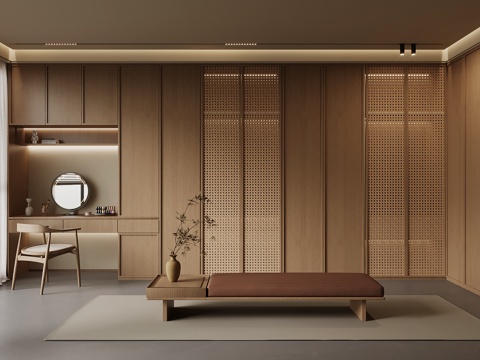 New Chinese Cloakroom Wardrobe Dressing Table