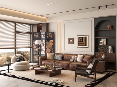 French Home Living Room