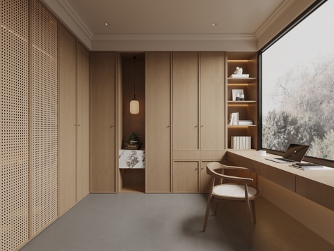 New Chinese Cloakroom Wardrobe Dressing Table
