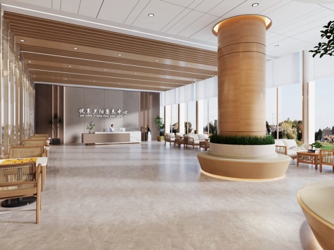 Retirement Home Reception hall Nursing home Recreation center Hall Front desk Day care center