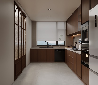 Mid-century Style kitchen cabinet